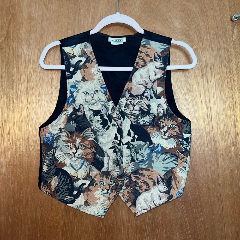 Vintage Cat vest